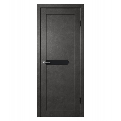 Дверь межкомнатная PRIZMA 2, экошпон (ст. черное)